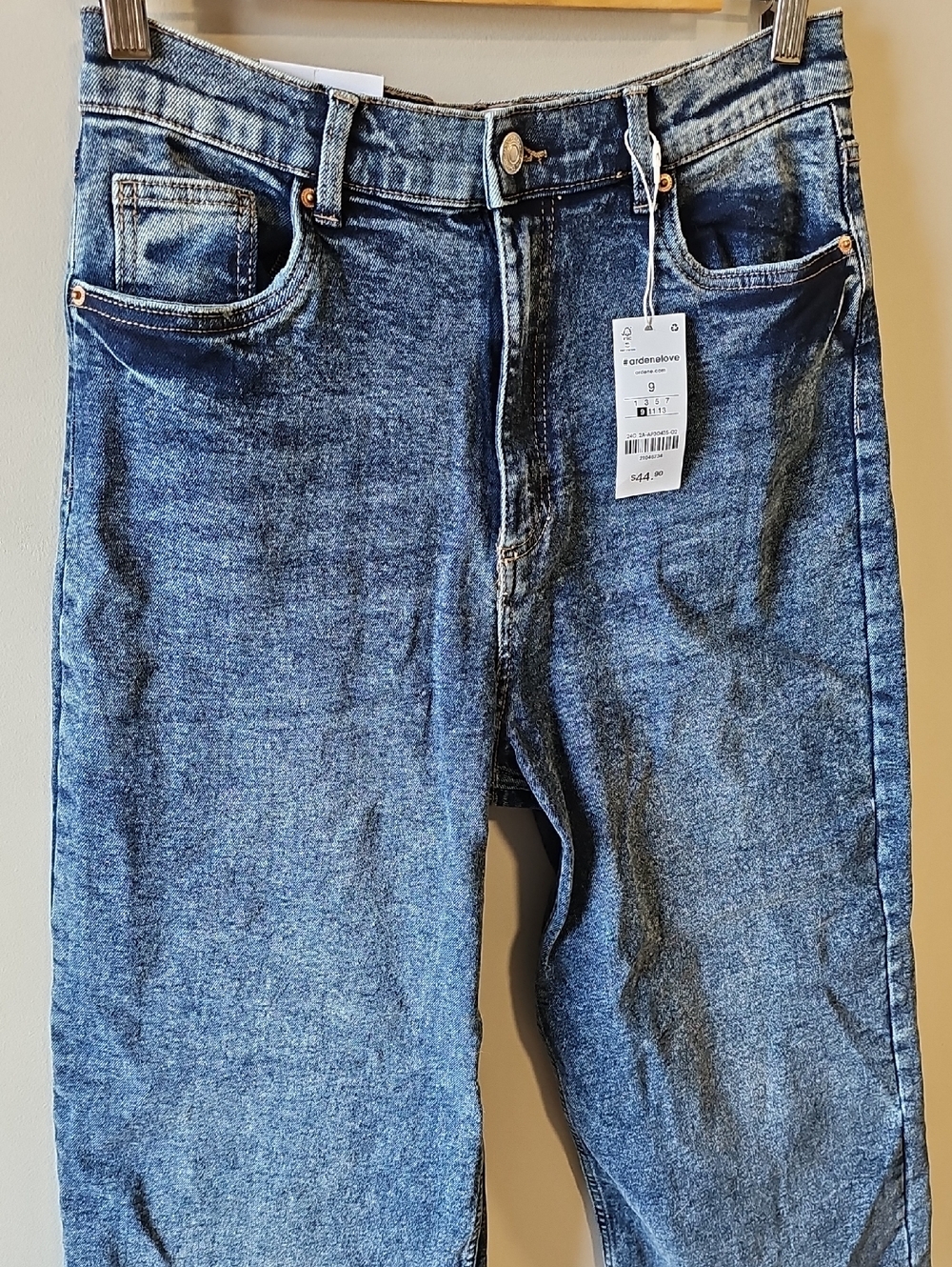 Ardene NWT 30x26 Dark Blue Wide Leg Jeans - Picture 2 of 6